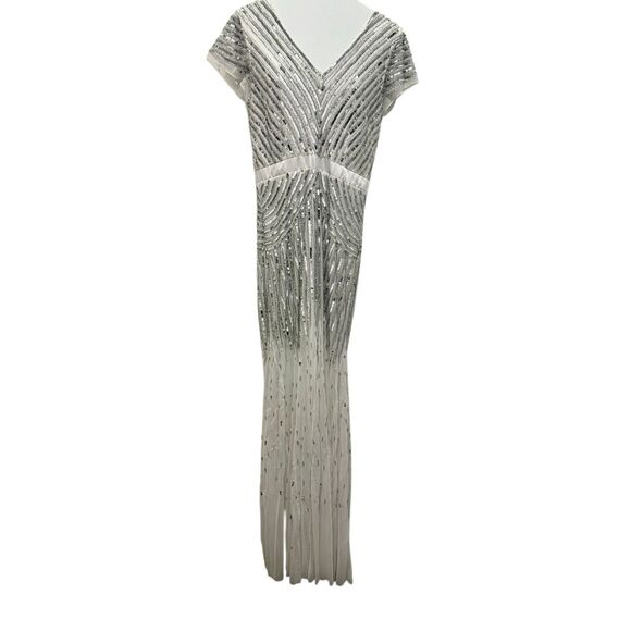 Adrianna Papell Sequins Beaded Floor Length Gown - Picture 4 of 13